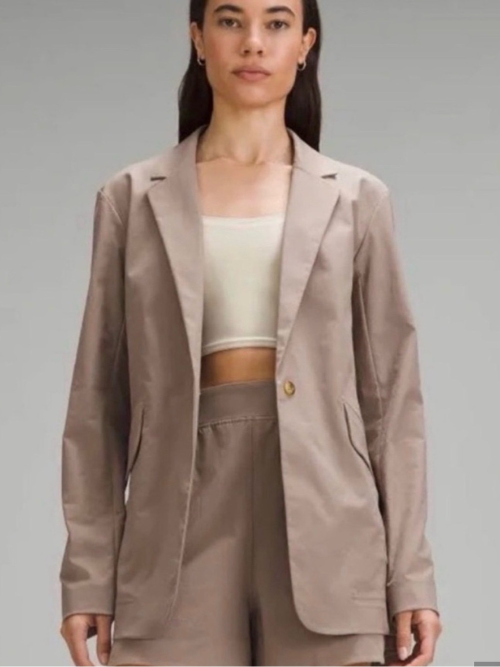 Lululemon relaxed stretch twill blazer M